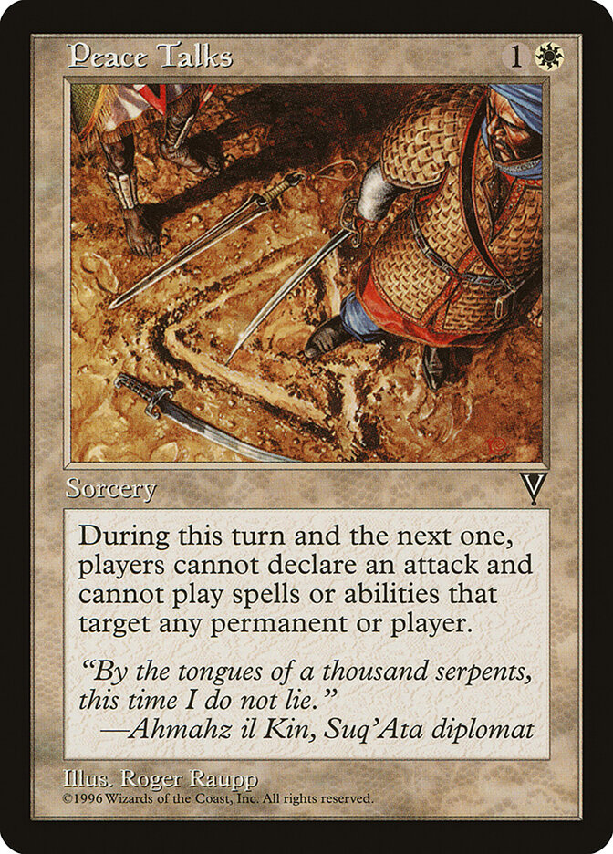 Peace Talks card front
