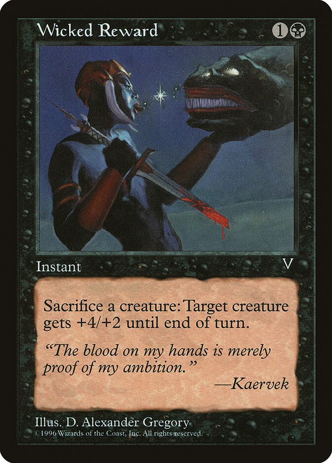 Wicked Reward card front