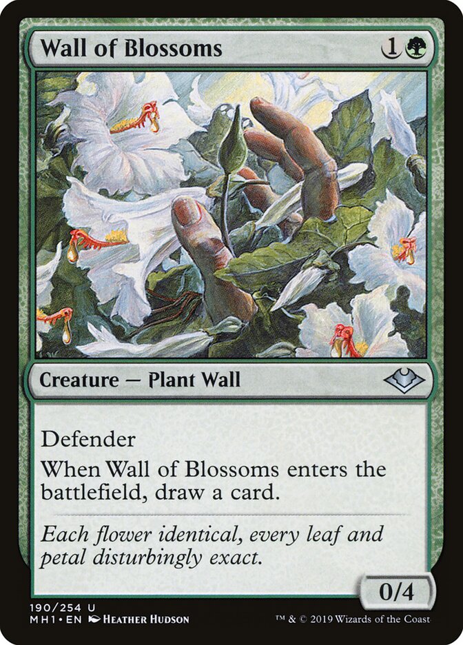 Wall of Blossoms card front