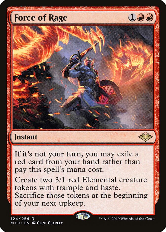 Force of Rage card front
