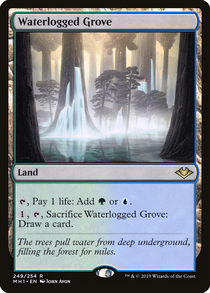 Waterlogged Grove card front