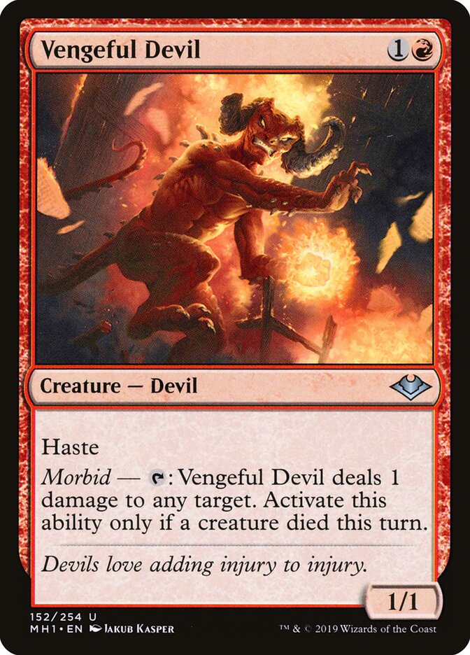 Vengeful Devil card front