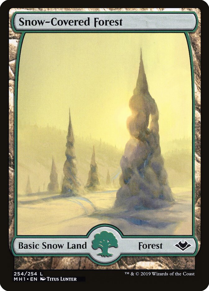 Snow-Covered Forest card front
