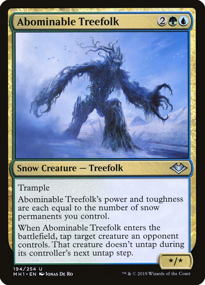 Abominable Treefolk card front