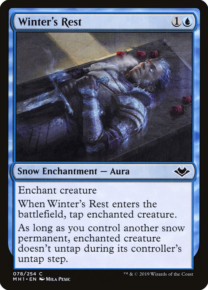 Winter's Rest card front