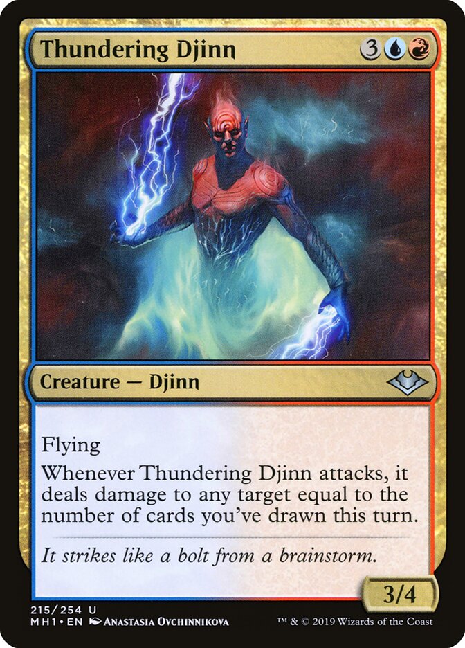 Thundering Djinn card front