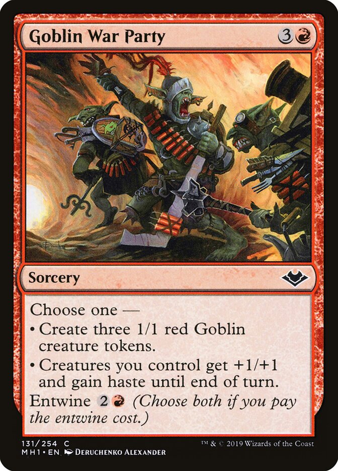 Goblin War Party card front