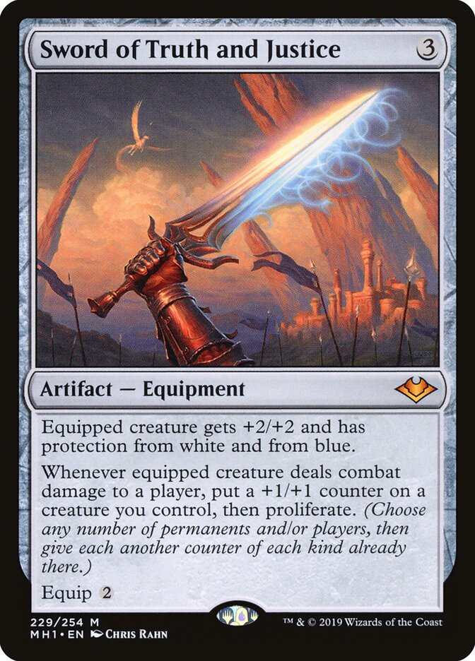 Sword of Truth and Justice card front