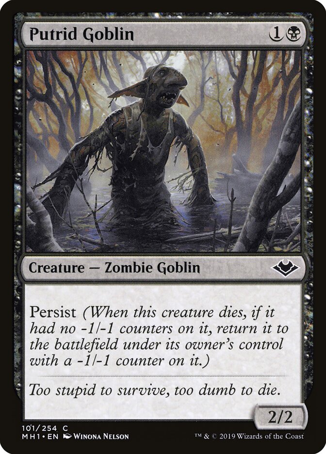 Putrid Goblin card front