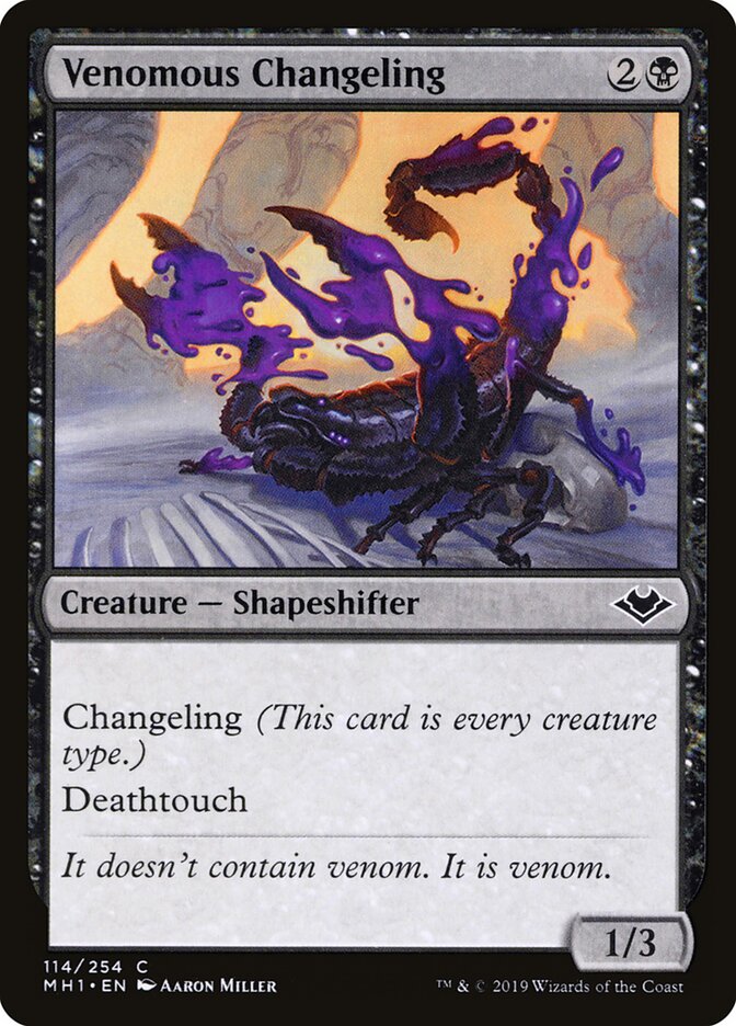 Venomous Changeling card front