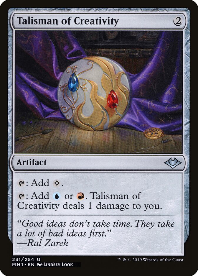 Talisman of Creativity card front