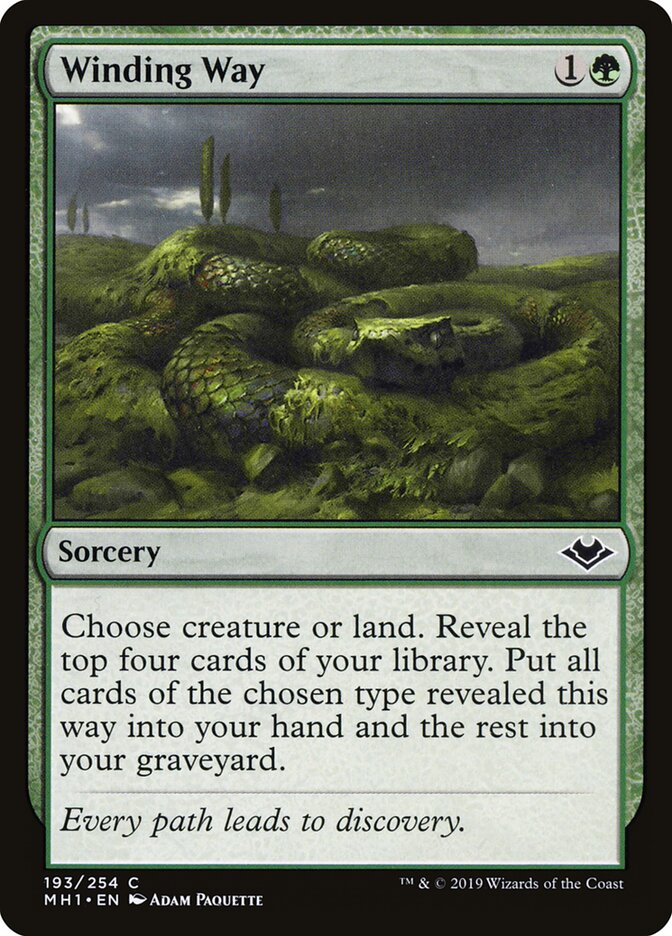 Winding Way card front