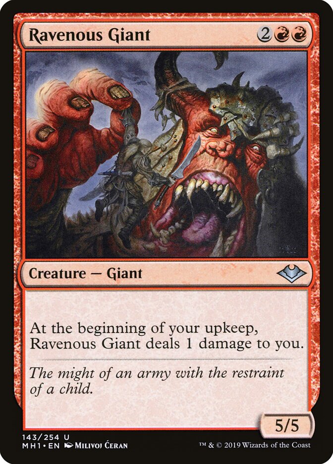 Ravenous Giant card front