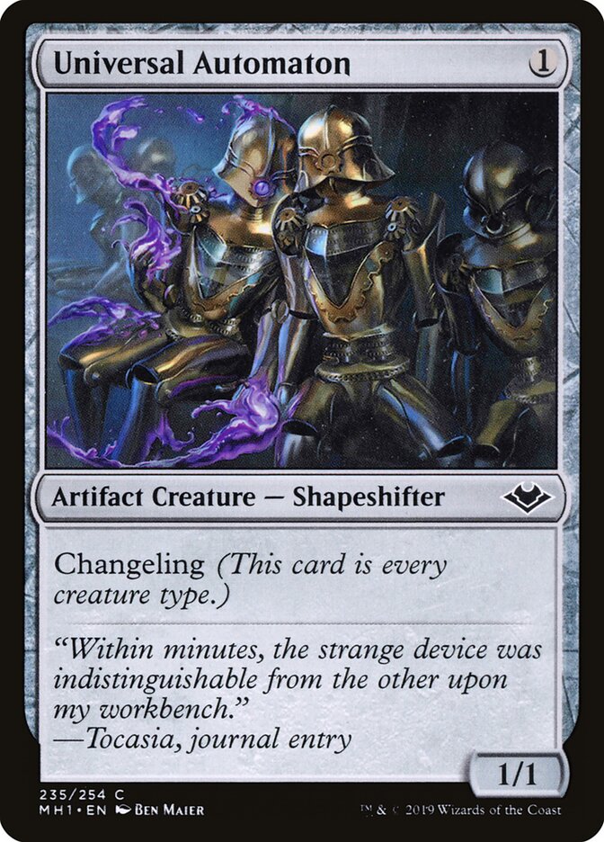 Universal Automaton card front