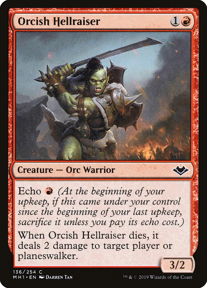 Orcish Hellraiser card front