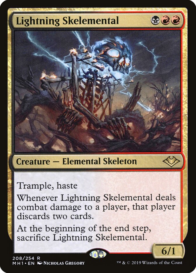 Lightning Skelemental card front