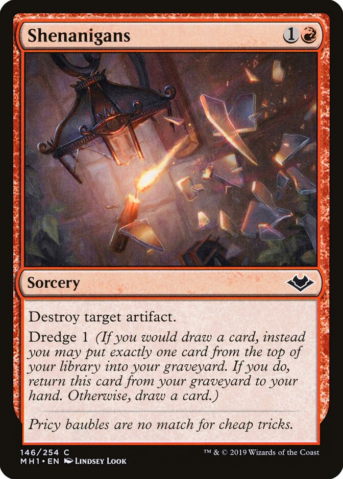 Shenanigans card front