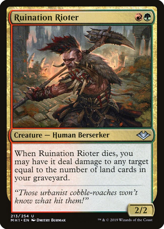 Ruination Rioter card front