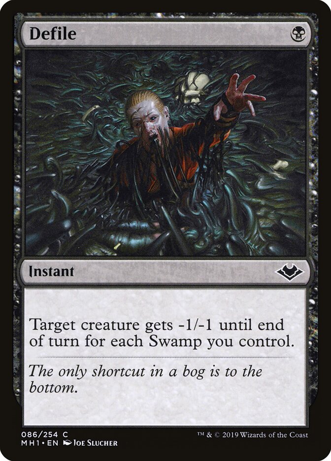 Defile card front