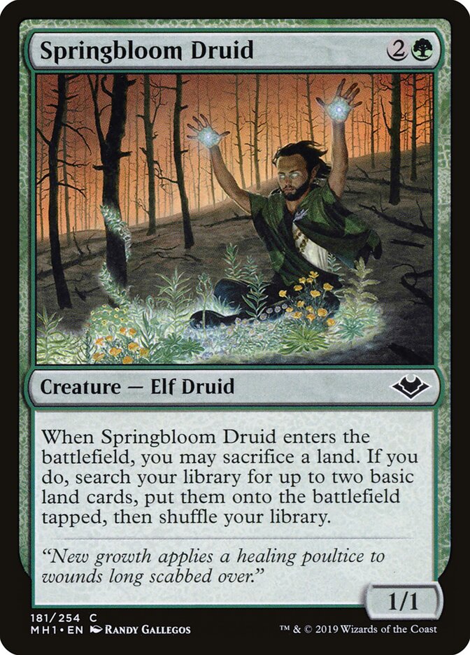 Springbloom Druid card front
