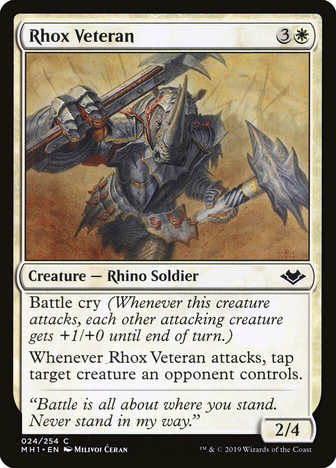 Rhox Veteran card front