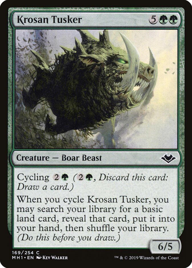 Krosan Tusker card front