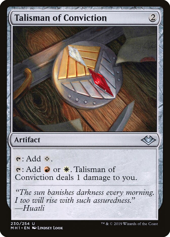 Talisman of Conviction card front