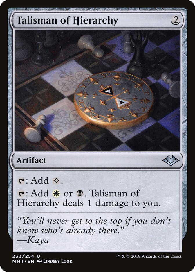 Talisman of Hierarchy card front