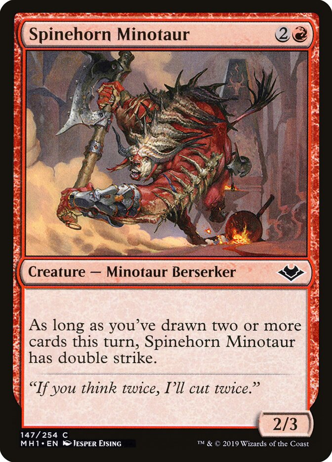 Spinehorn Minotaur card front