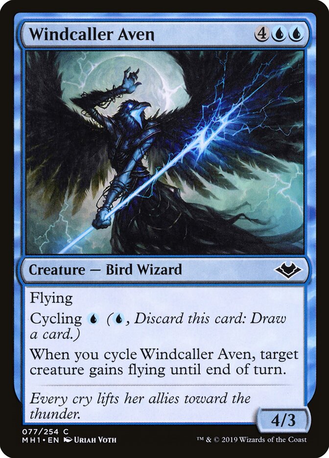Windcaller Aven card front