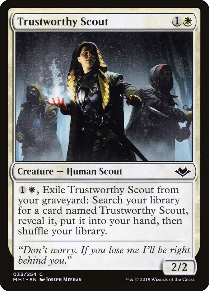Trustworthy Scout card front