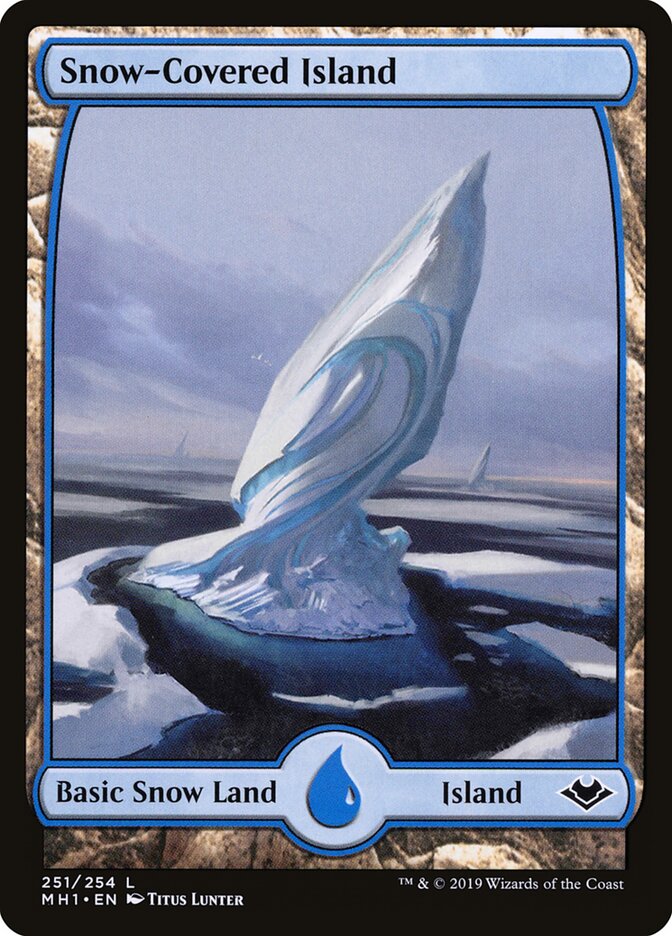 Snow-Covered Island card front