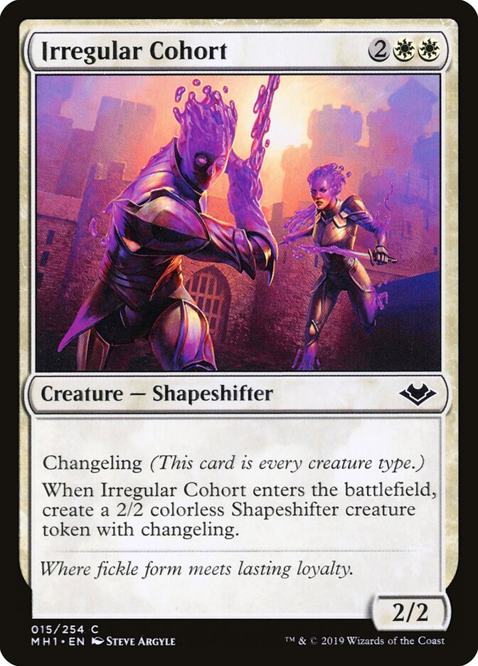 Irregular Cohort card front