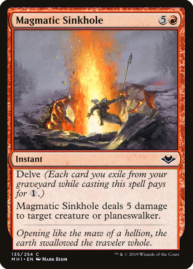 Magmatic Sinkhole card front