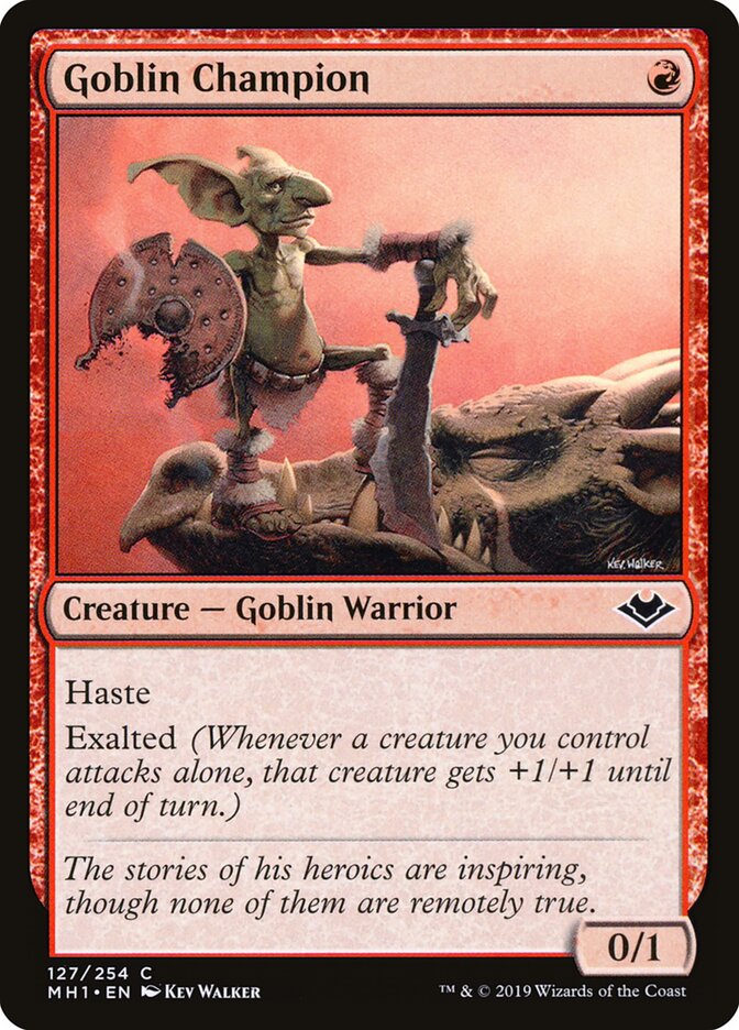 Goblin Champion card front