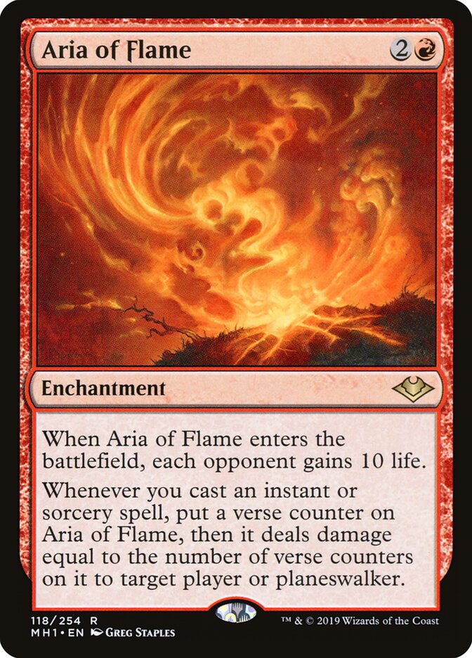 Aria of Flame card front