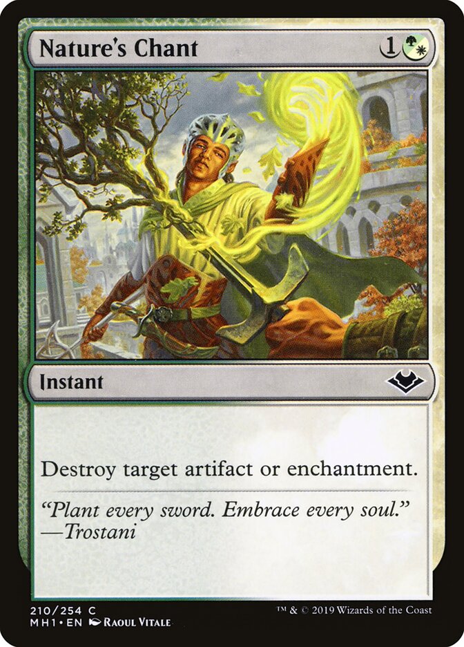 Nature's Chant card front
