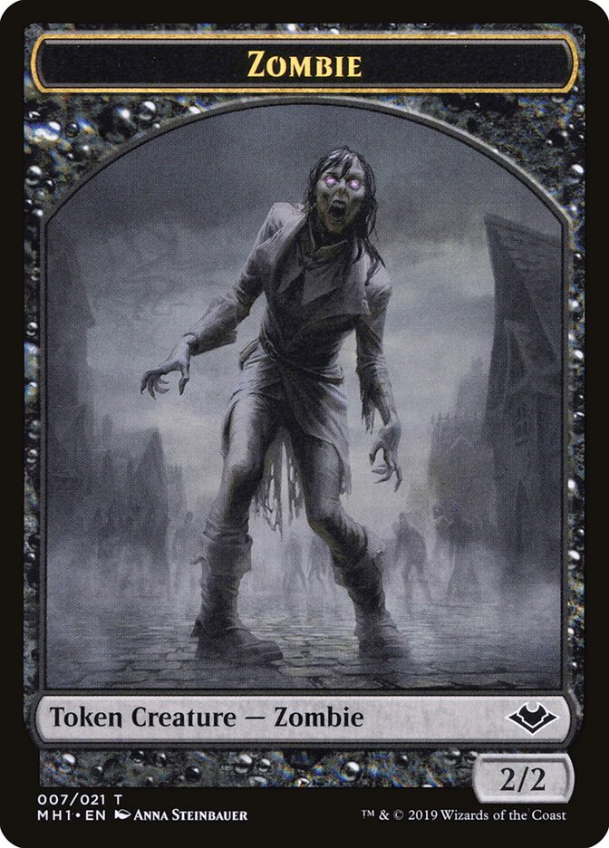 Zombie card front