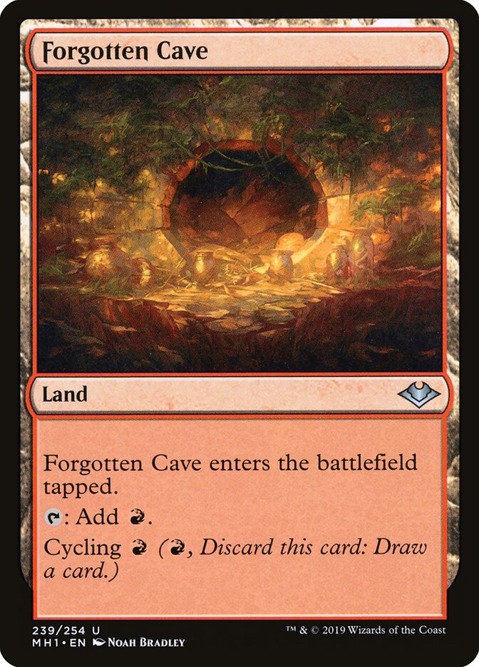 Forgotten Cave card front