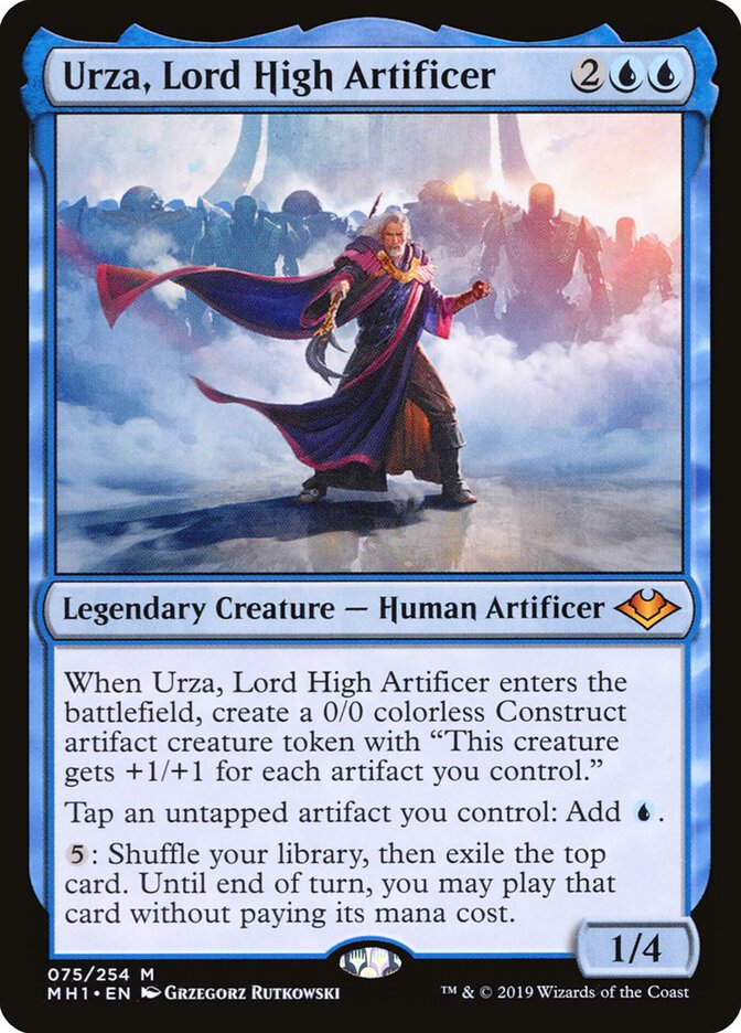Urza, Lord High Artificer card front