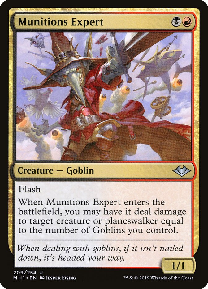 Munitions Expert card front