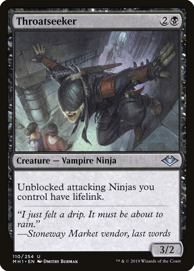 Throatseeker card front