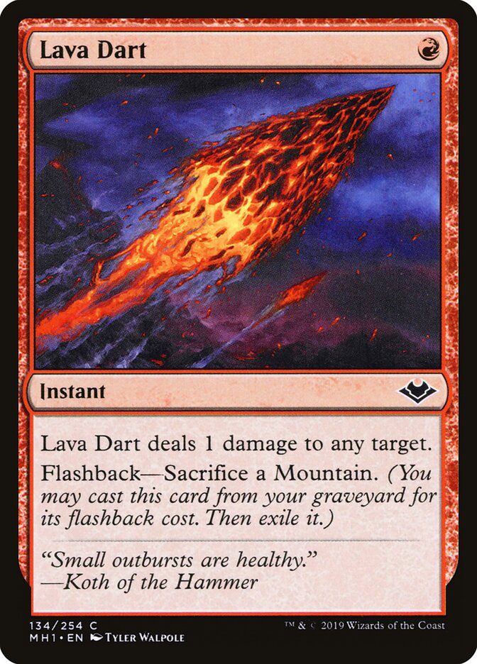 Lava Dart card front
