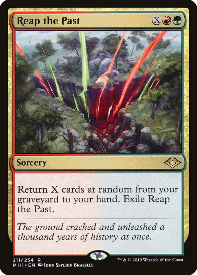 Reap the Past card front