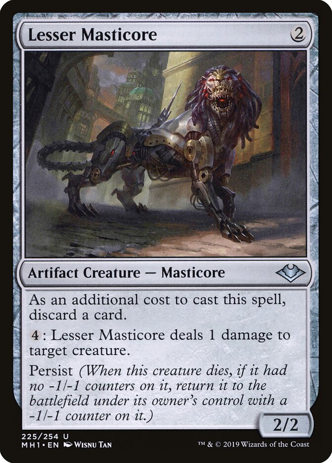 Lesser Masticore card front