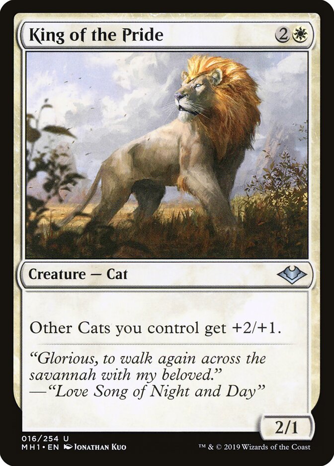 King of the Pride card front
