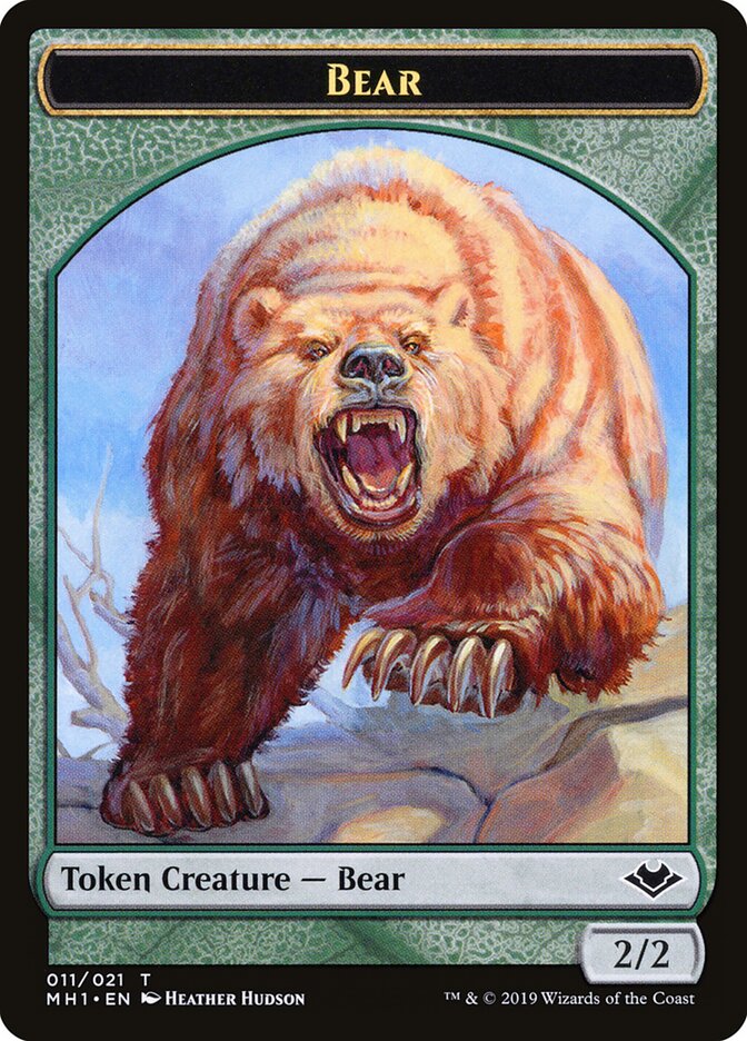 Bear card front