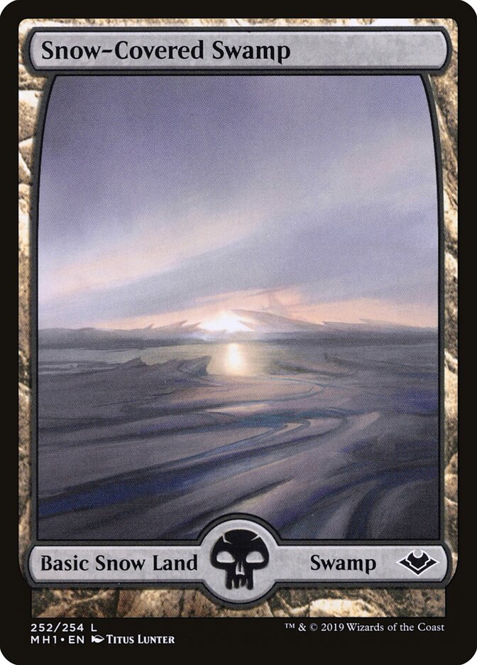 Snow-Covered Swamp card front