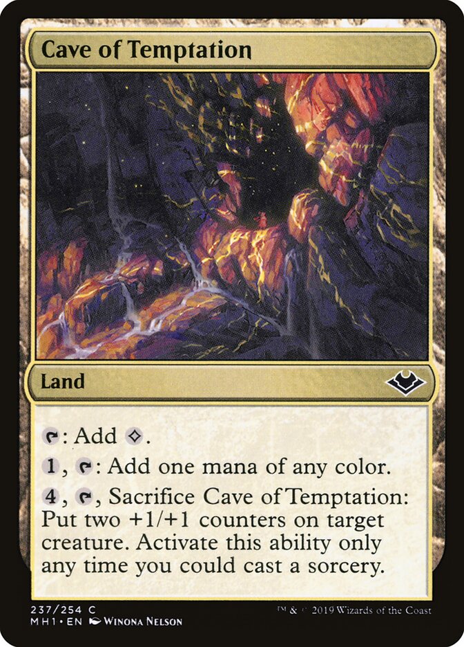 Cave of Temptation card front