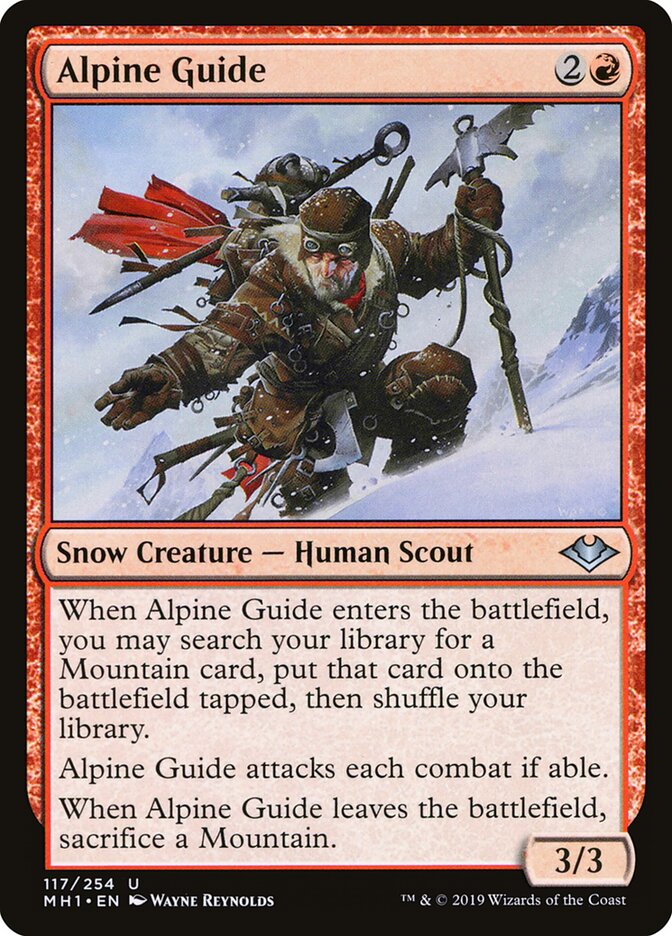 Alpine Guide card front